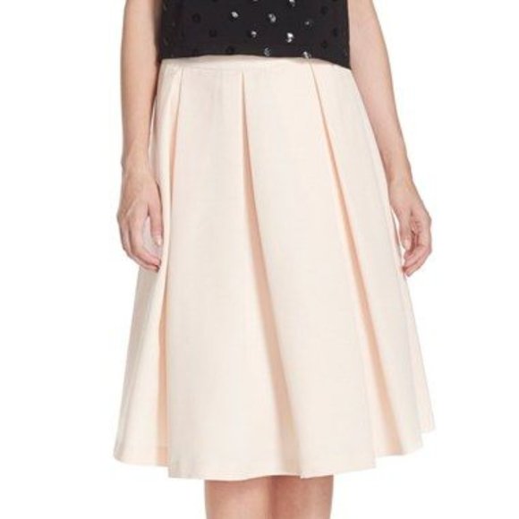 Eliza J Dresses & Skirts - Eliza J Faille Midi Skirt Pleated Light Pink 8